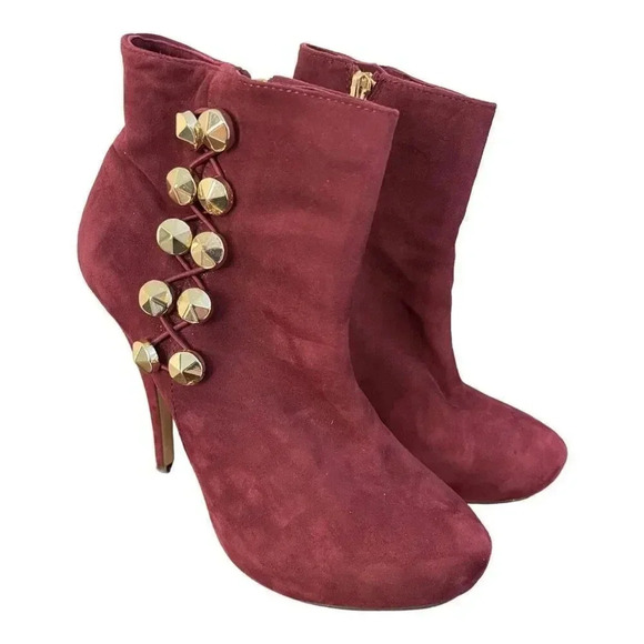 Vince Camuto Women's Jardine,Ruby True‎ Suede,US Size 8 - Picture 1 of 4